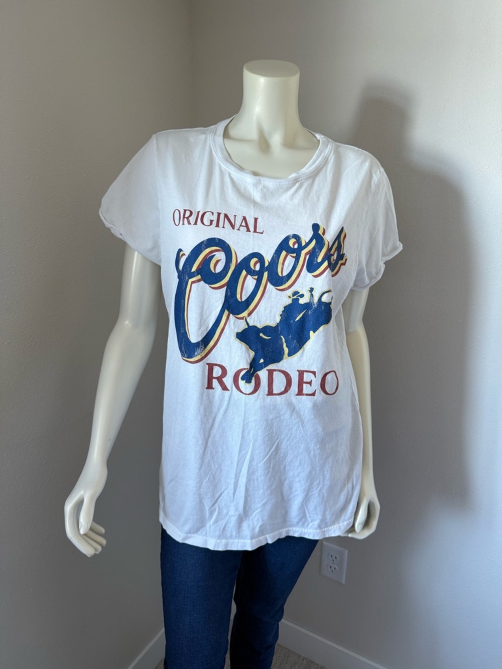 Coors Original Rodeo White Graphic Tee
